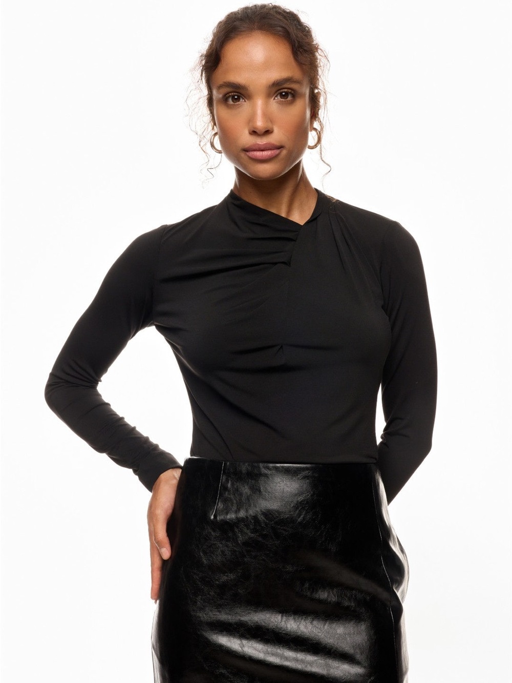 Adam Lippes × RTR Wrap Neck Jersey Top